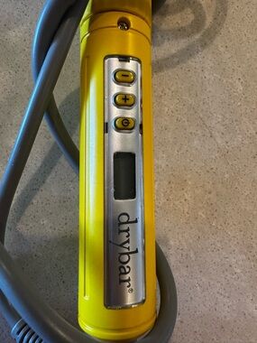 Drybar Yellow Styling Iron with Silver Control Panel